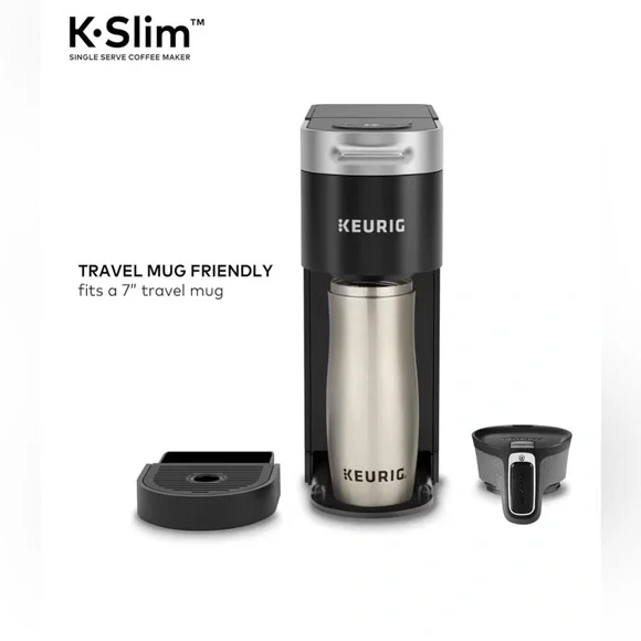 Keurig K-Slim Coffee Maker in Black and Silver - Picture 2 of 5